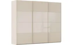 Goossens kledingkast finca combi glans mat glas bruin hoogwaardig meubelplaat - 8244405-{merk}-finca-combi-sts-bruin-schuifdeuren-02